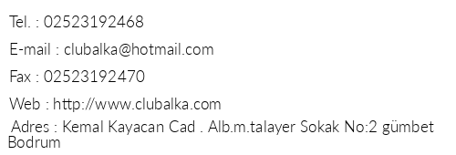 Club Alka Apart telefon numaralar, faks, e-mail, posta adresi ve iletiim bilgileri